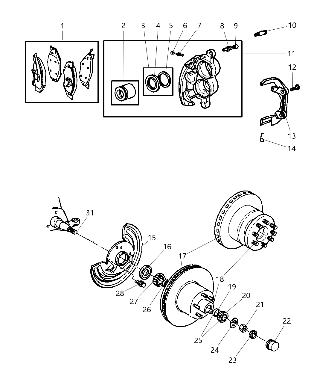 Mopar V1013921AB Pad Kit Front Disc Brake