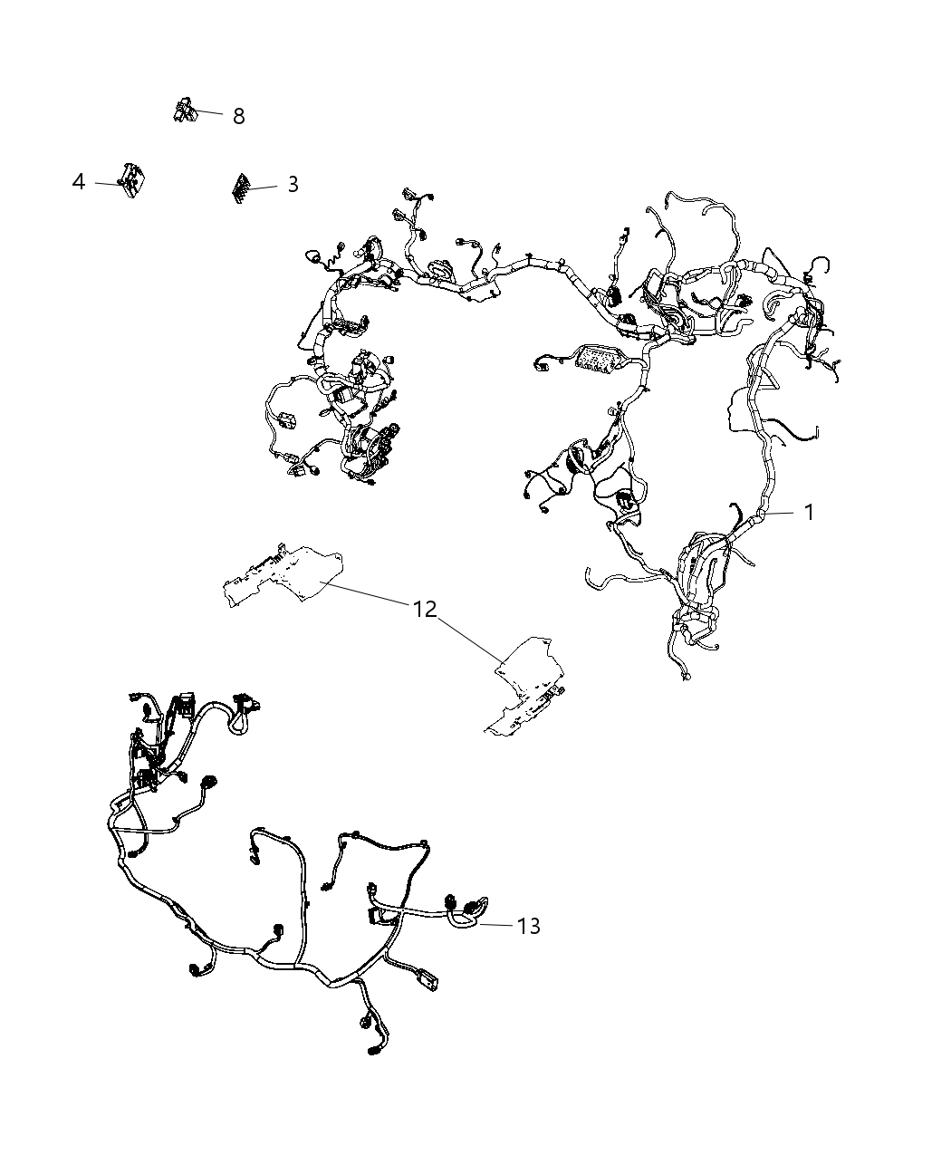 Mopar 68274977AC Wiring Headlamp To Dash