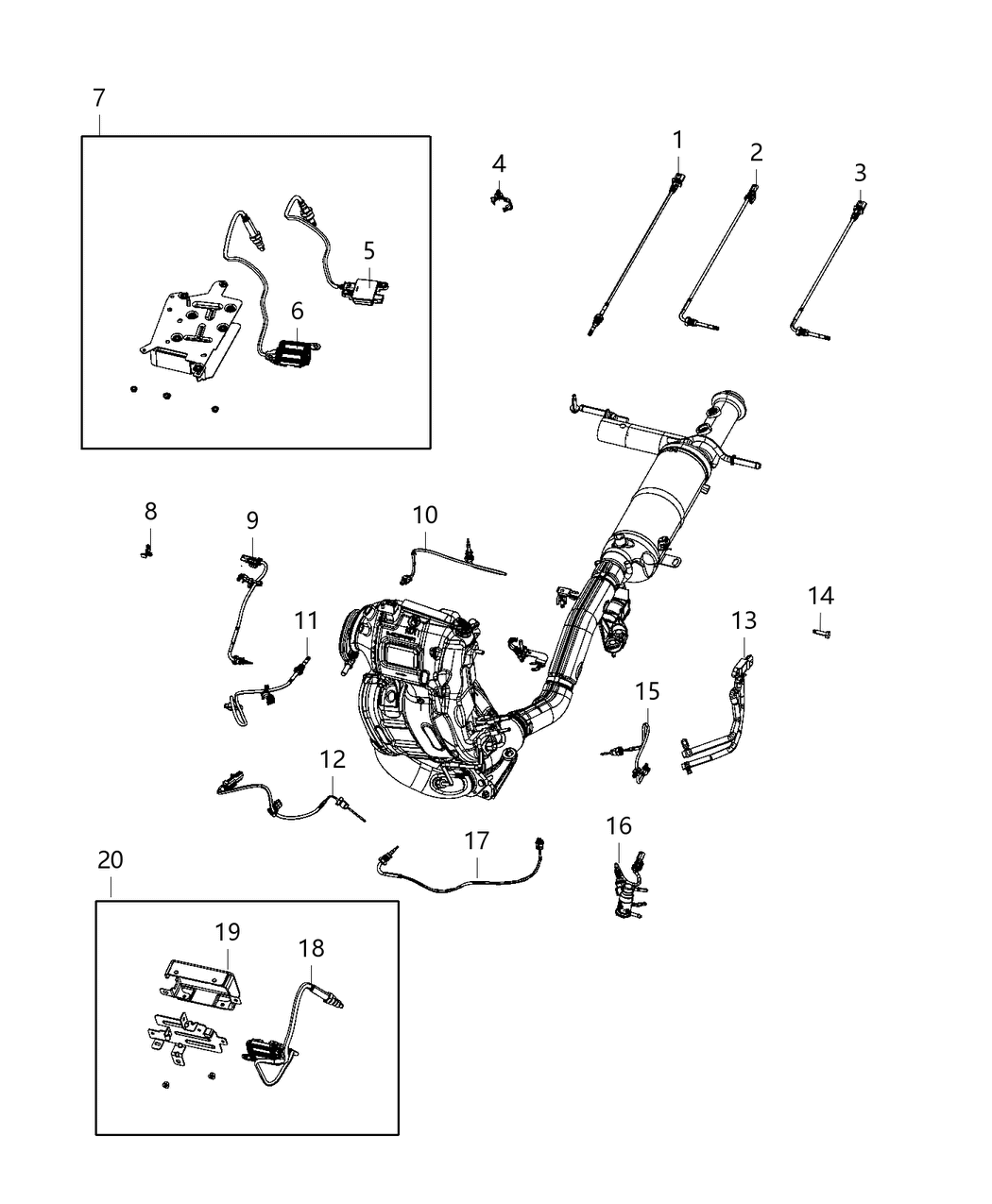 Mopar 68228804AA Sensor Differential Pressure