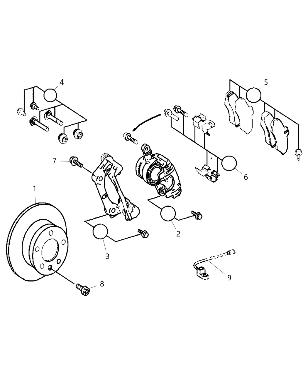 Mopar R8019137AA Caliper Assembly Disc Brake