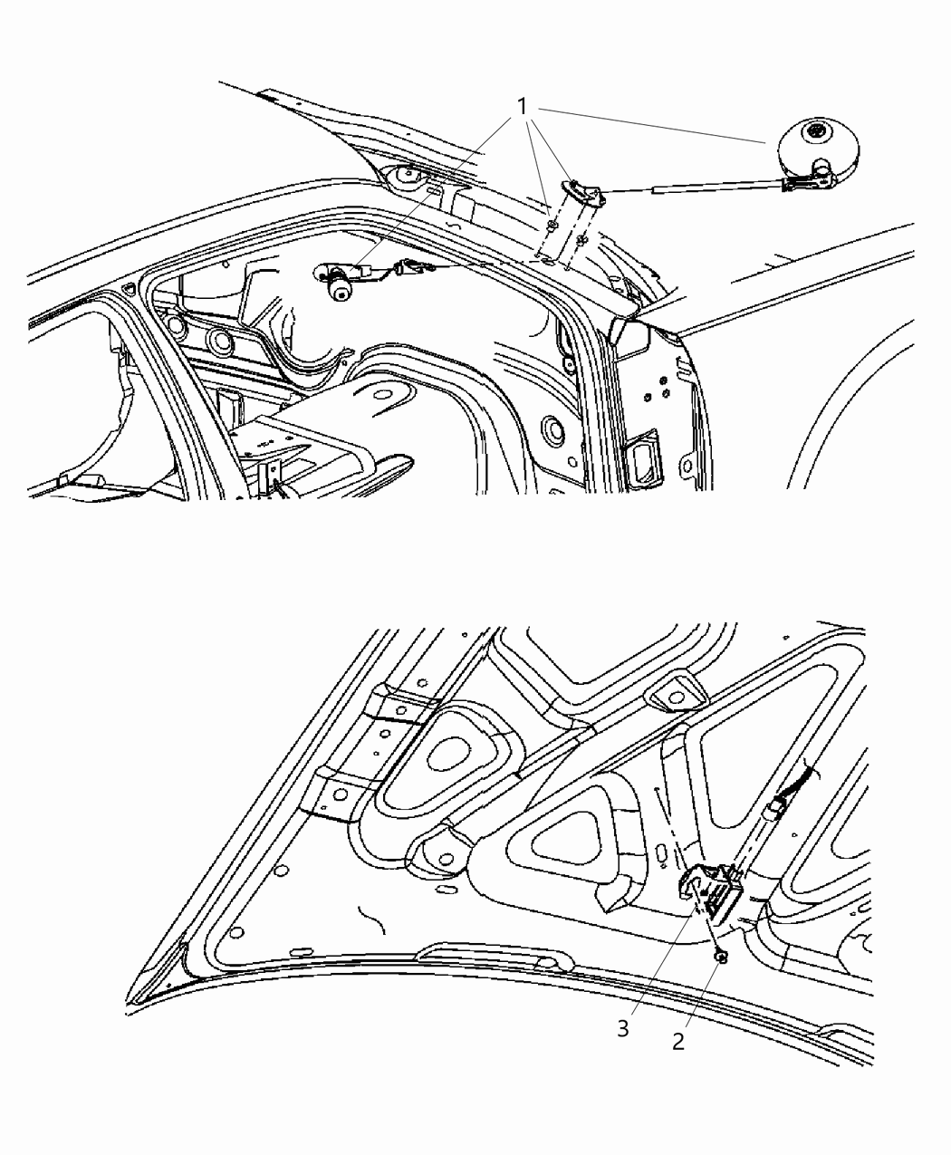 Mopar 4806242AG Spot Lamp A - Pillar Mounted 4806242AG Mopar Spot Lamp A - Pillar Mounted