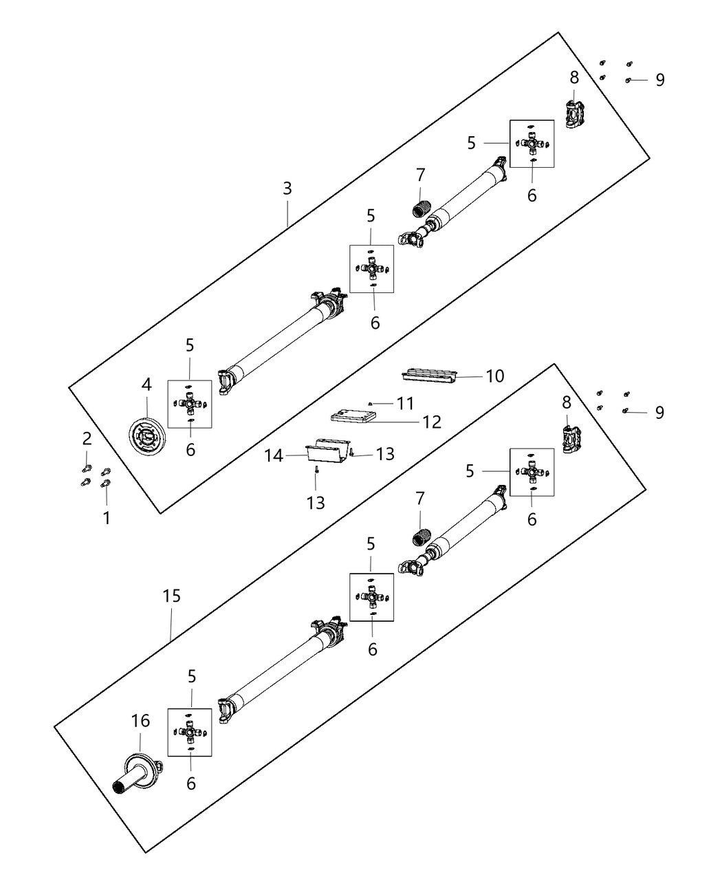 Mopar 68206455AA Snap Ring Universal Joint