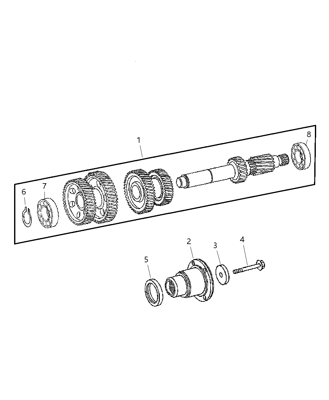 Mopar 5170330AA Shim Kit Countershaft Mopar 5170330AA Shim Kit Countershaft