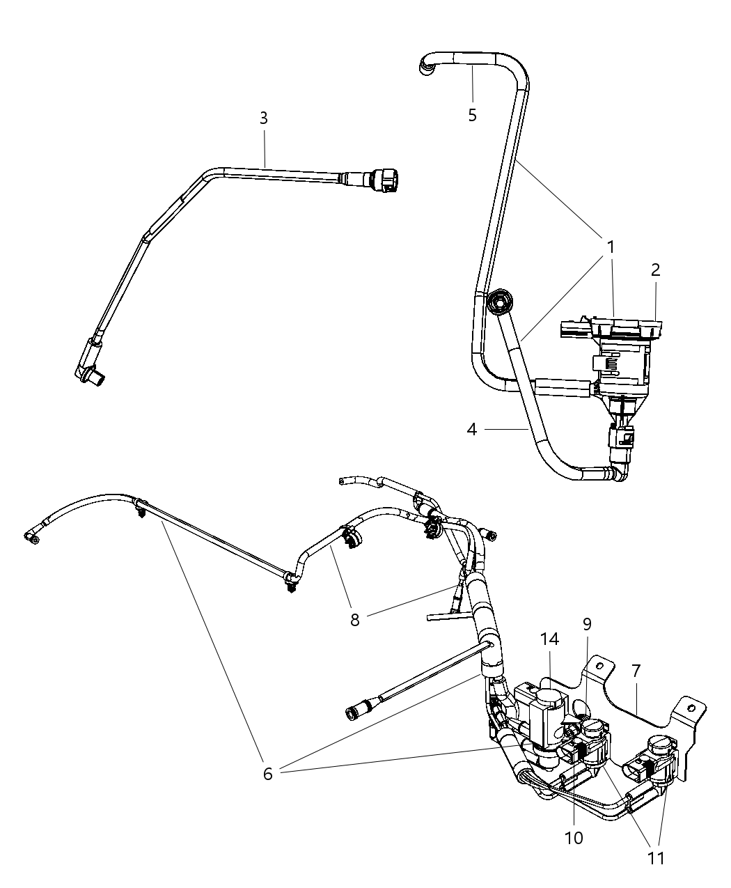 Mopar 4766960AA Harness Vacuum Vapor