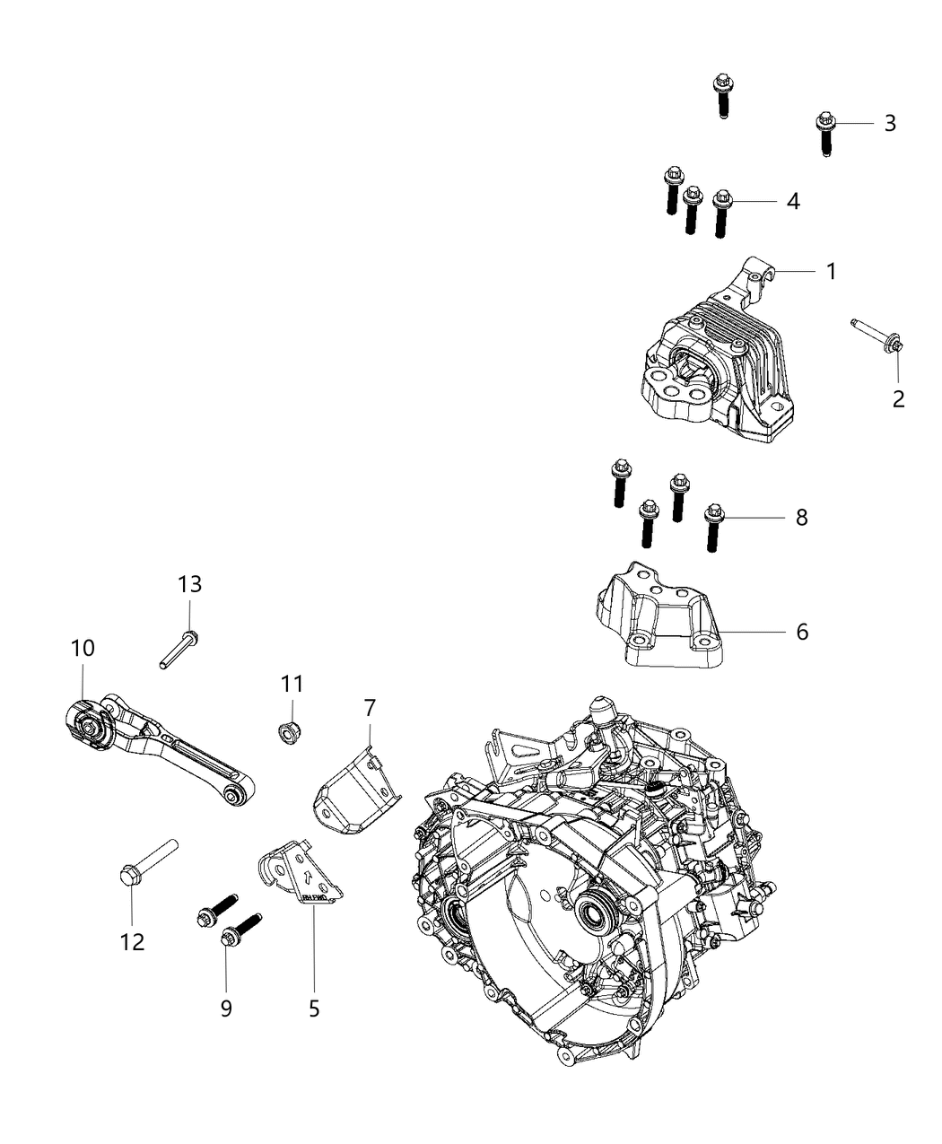 Mopar 68287215AA Bracket Engine Mount
