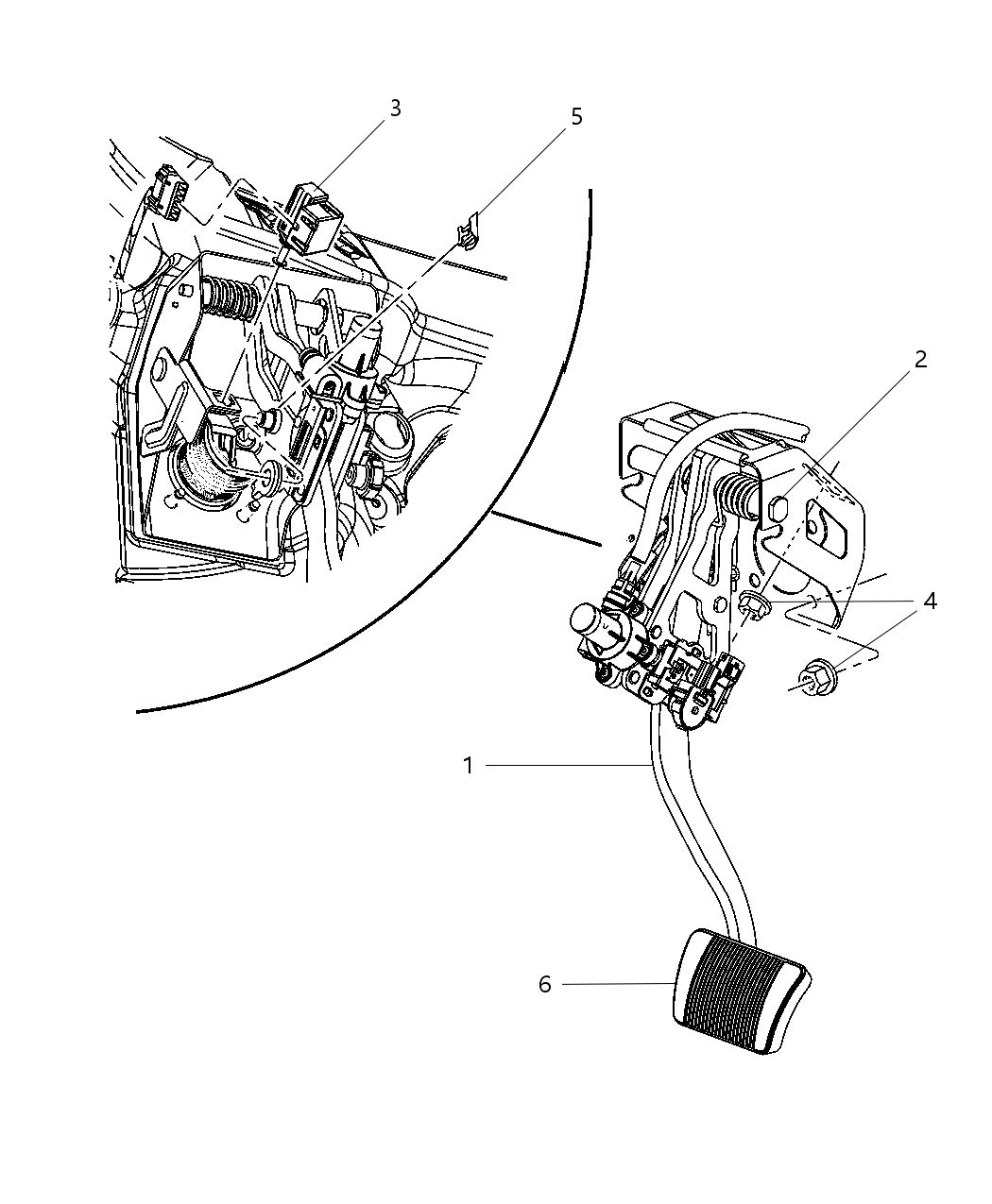 Mopar 4779556AC Pedal And Pad Brake 4779556AC Mopar Pedal And Pad Brake