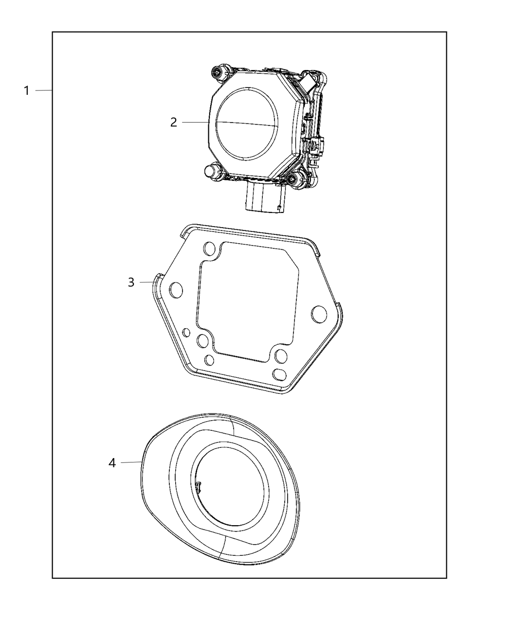Mopar 68417813AE Sensor And Bracket Adaptive Speed Control Module