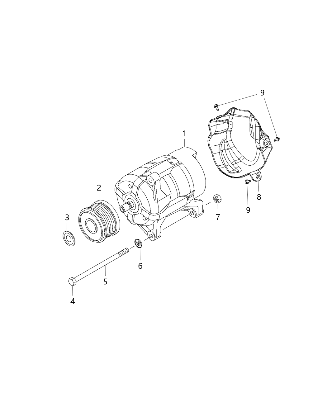 Mopar 68269693AA Pulley Alternator 68269693AA Mopar Pulley Alternator