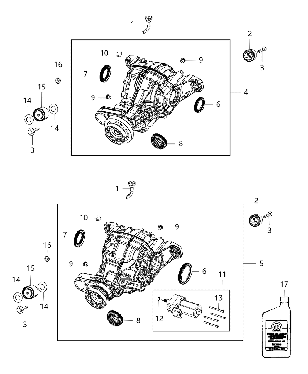 Mopar 53010813AC Differential Rear Axle