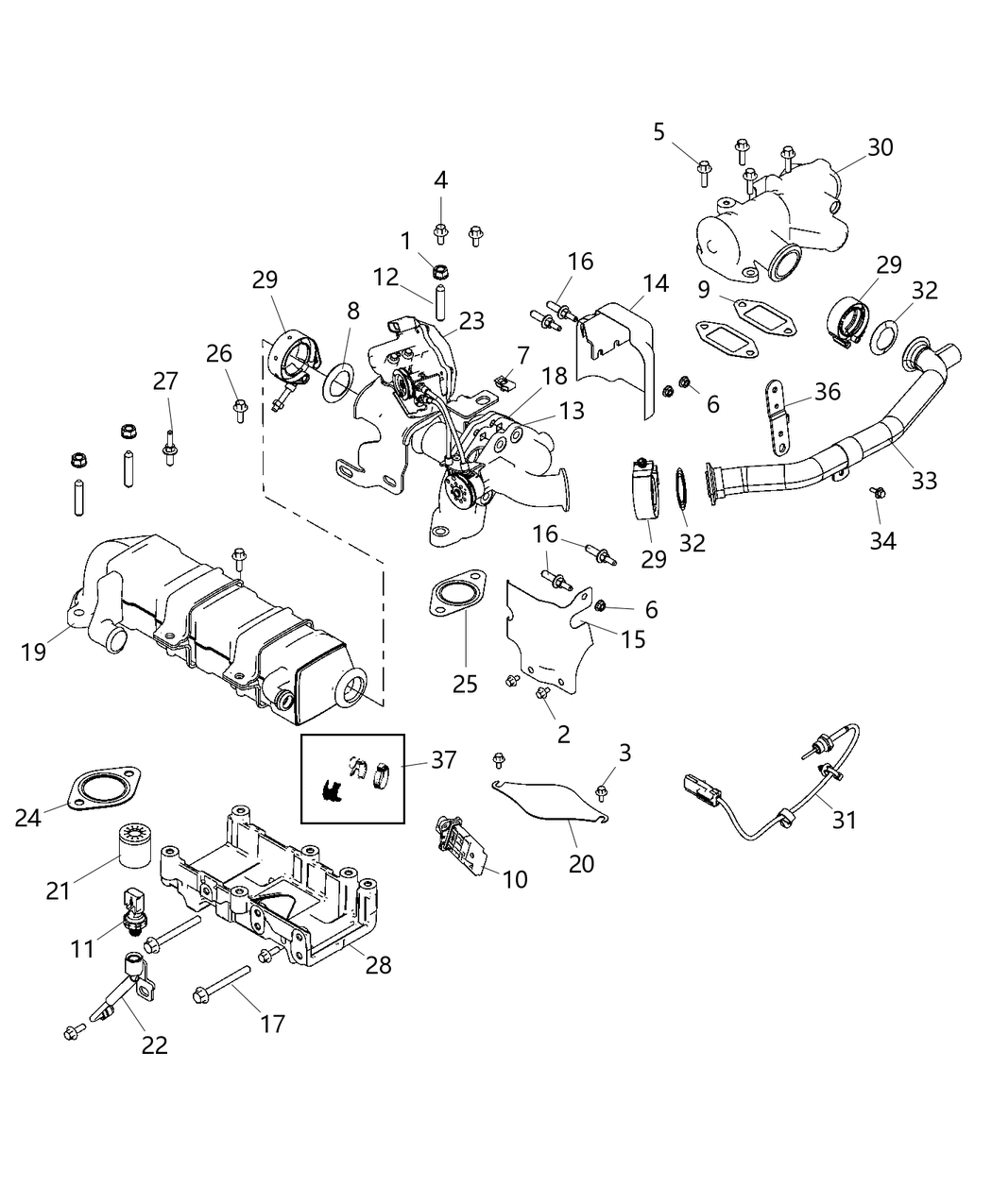 Mopar 68242166AA Boot Emp Sensor