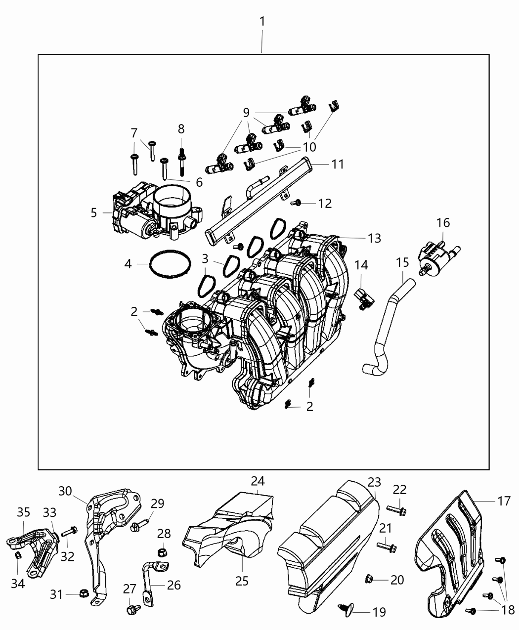 Mopar 68373088AA Foam Noise Vibration Fuel Injectors
