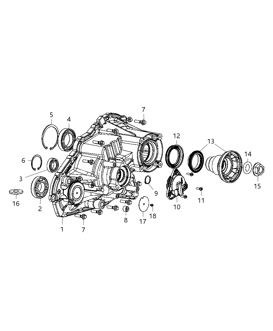 Mopar 68396522AA Flange Output