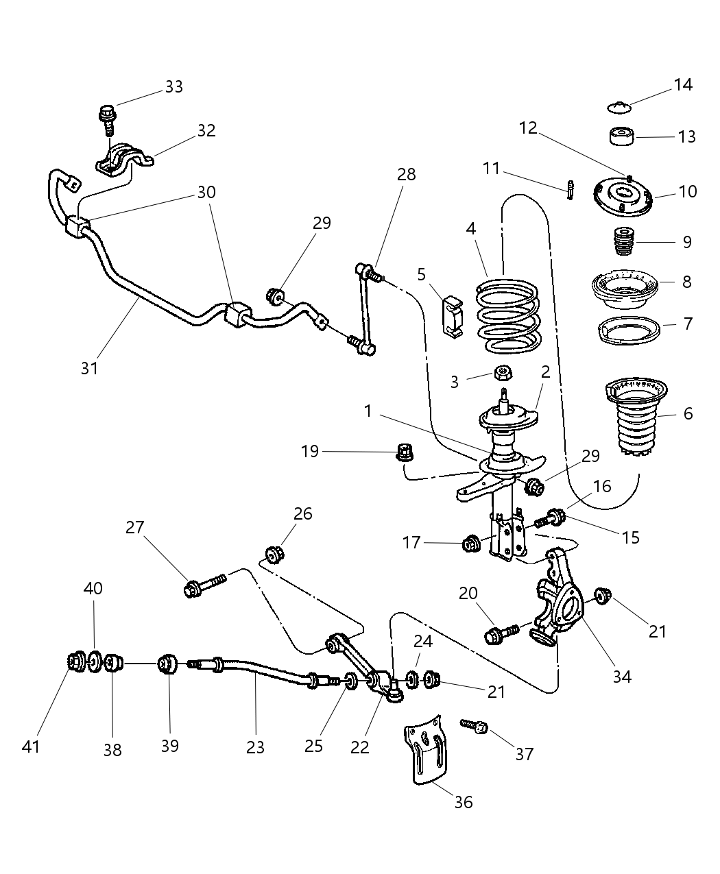 Mopar SG81667 Damper Strut Mopar SG81667 Damper Strut
