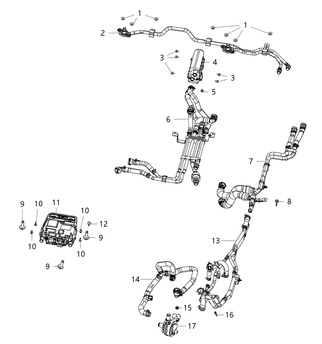 Mopar 68400740AC Heater Battery Coolant