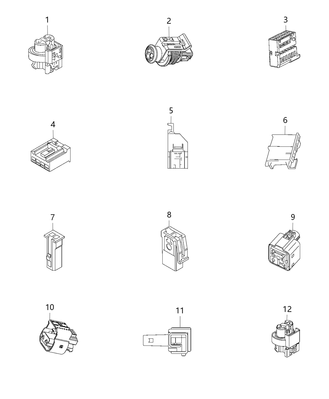 Mopar 68235869AA Connector Electrical Rear Window Motor (Left & Right)