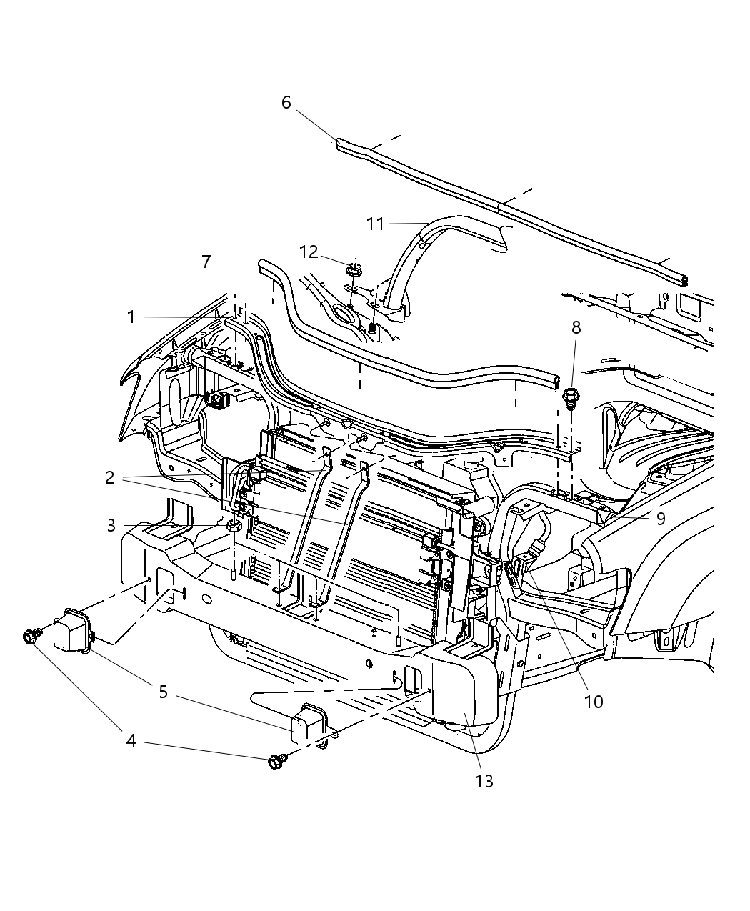 Mopar 5143322AC Crossmember Radiator