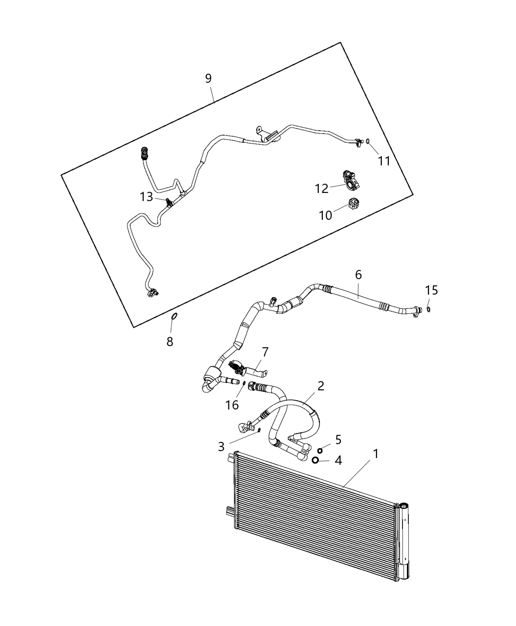 Mopar 68247138AA Clip A/C Line