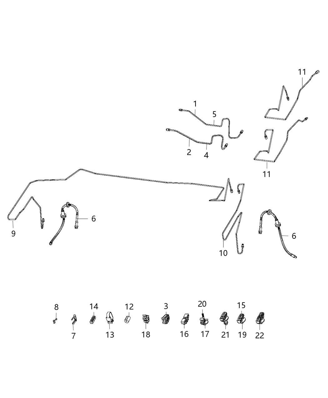 Mopar 4779914AA Clip Brake Tube