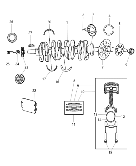 2000 Jeep Grand Cherokee Bolt [M14X1.5X62] Diagram for 1101A022