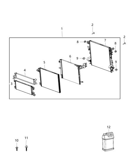 Module Cooling Diagram for 68282405AF