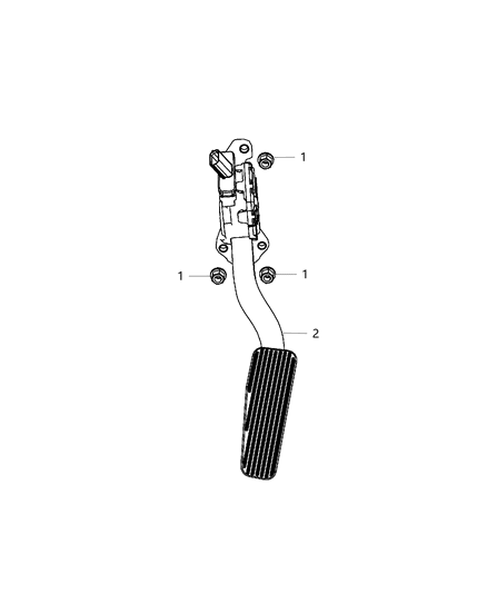 1992 Jeep Cherokee Pedal Accelerator Diagram for 5281418AB