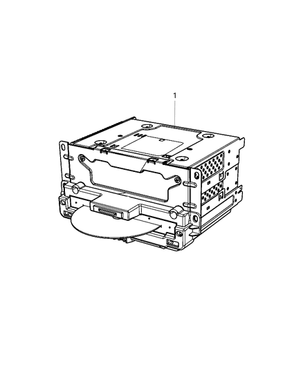2004 Chrysler Town & Country Radio Multi Media Diagram for 68209666AA