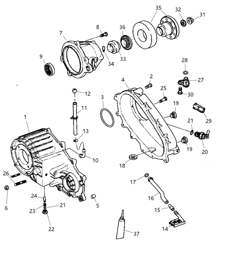 Tube Oil Pickup Diagram for 5080223AB