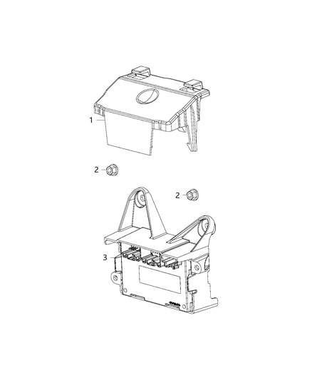 Module Transfer Case Control Diagram for 68465103AC