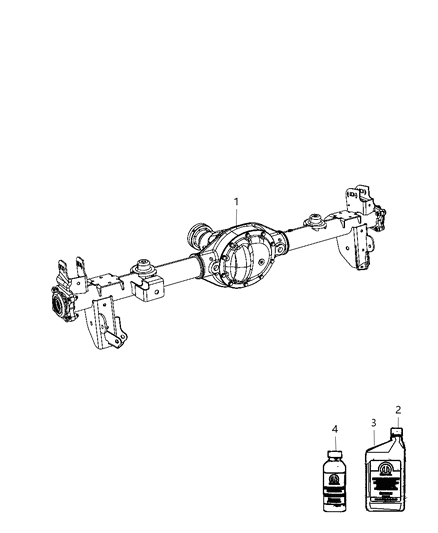 1984 Jeep J10 Axle Service Rear Diagram for 68036129AA