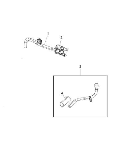 2020 Ram 4500 Harness Vapor Canister Purge Diagram for 68293885AA