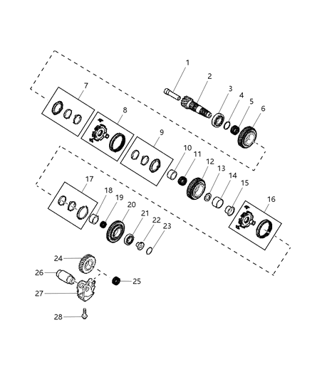 1999 Chrysler Sebring Bushing Diagram for 68105719AA