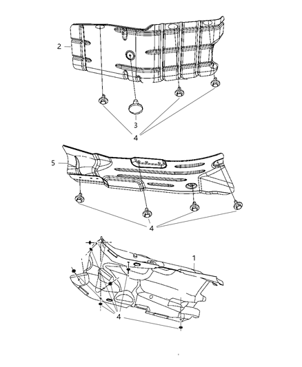 1987 Dodge Aries Shield Exhaust Front Pipe Or Converter Diagram for 55373021AC