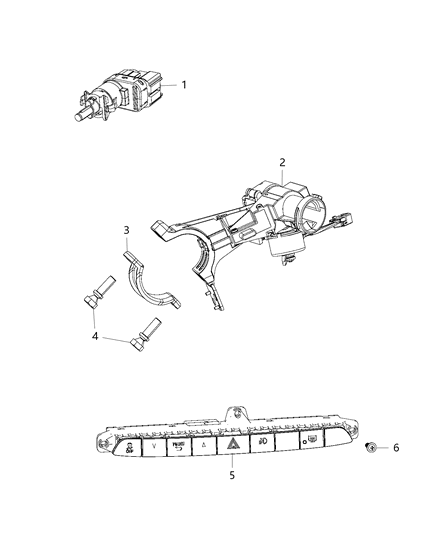 1986 Jeep Comanche Switch Ignition Diagram for 68271406AA