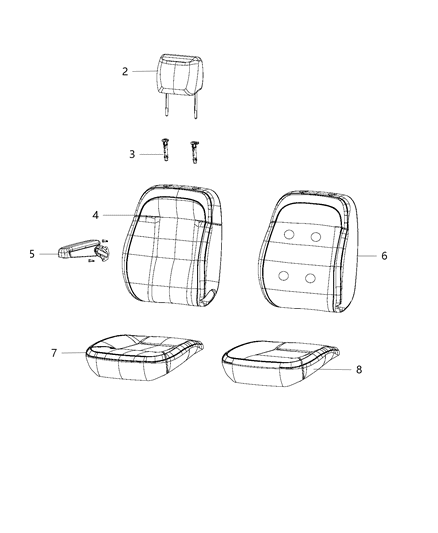 1985 Jeep CJ7 Tray Storage Under Seat Driver'S Seat Storage Diagram for 5VL53JXWAA