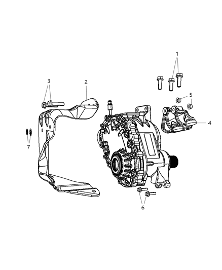 2002 Chrysler Town & Country Brace Diagram for 5146747AA