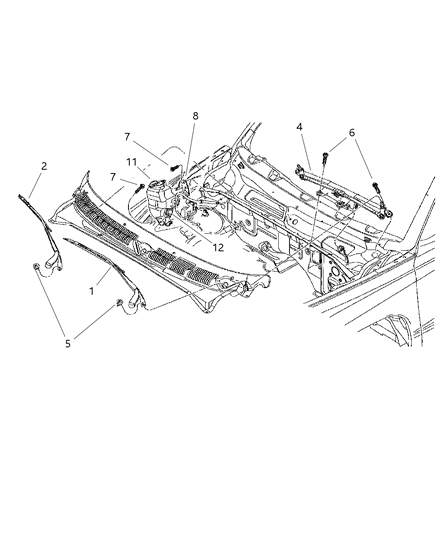 Arm Wiper Diagram for 55154854AB