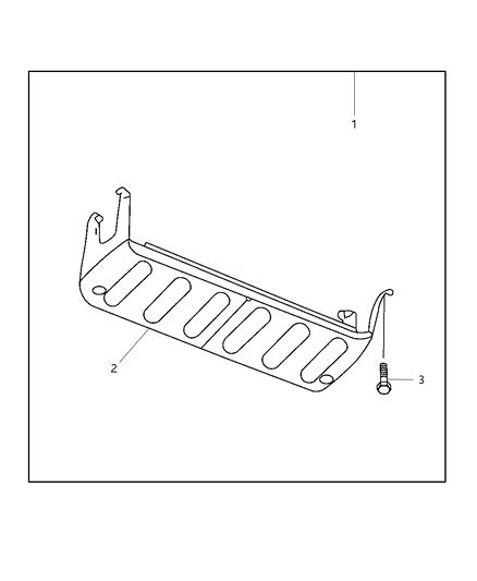 Plate Package Skid - Front Diagram for 82208305
