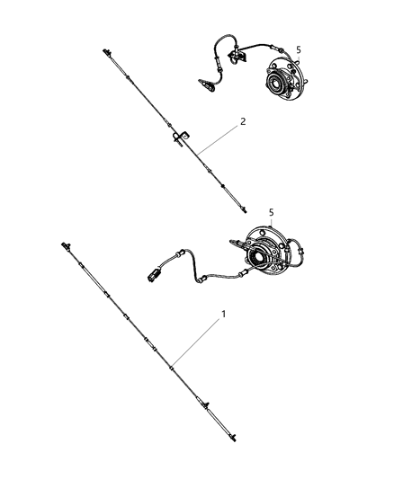 1989 Dodge D250 Sensor Anti-Lock Brakes Diagram for 56029338AC