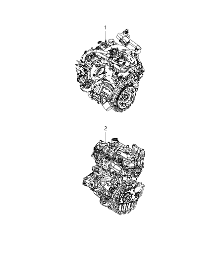 1988 Jeep J20 Engine Complete Diagram for 68273636AG
