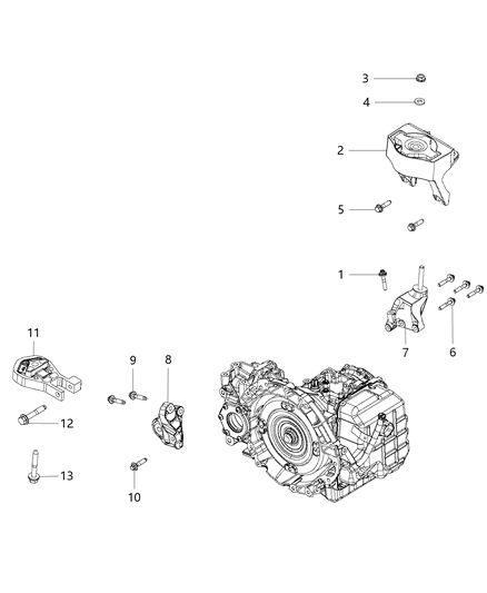Isolator Kit Diagram for 68461214AA