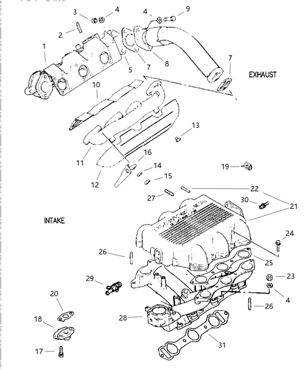 1987 Dodge Charger Bolt M10X45 Diagram for MD000478