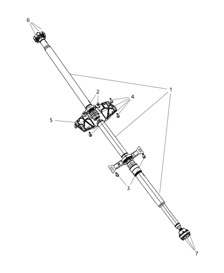 Shaft Drive Diagram for 5157008AE
