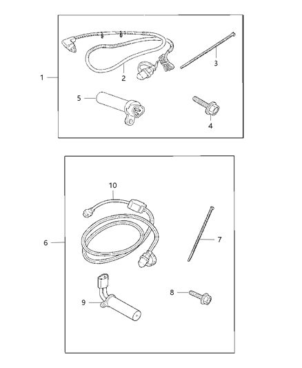Cord Engine Block Heater Diagram for 68083756AA