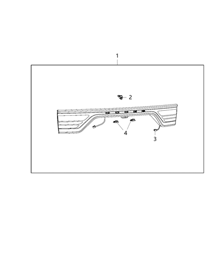 2008 Dodge Challenger Camera Rearview Diagram for 68319923AA