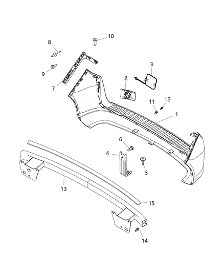 2016 Ram ProMaster City Cover Tow Hook Diagram for 6EF56TZZAA