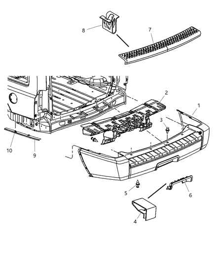 Absorber Rear Energy Diagram for 5183500AA