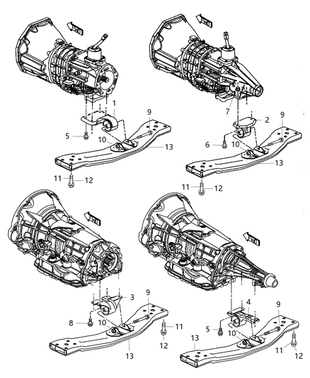 Bolt Hexagon Flange Head M10X1.50X135.00 Diagram for 6506805AA