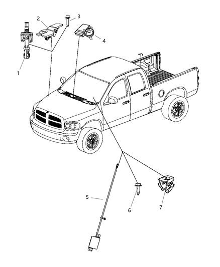 Receiver Control Module Diagram for 5026224AH