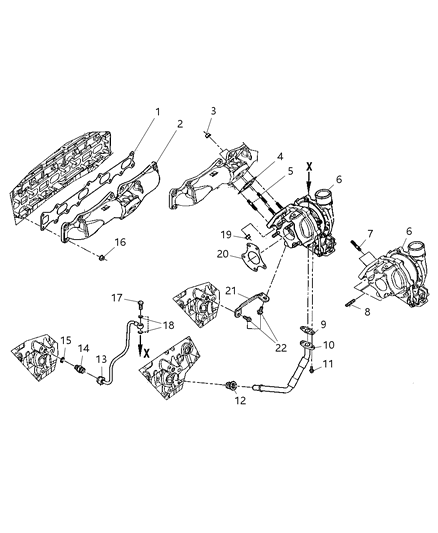 Nut Flange Diagram for 5142578AA