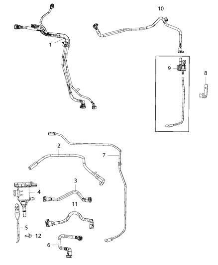 2007 Dodge Ram 2500 Valve Linear Purge Diagram for 4891738AB